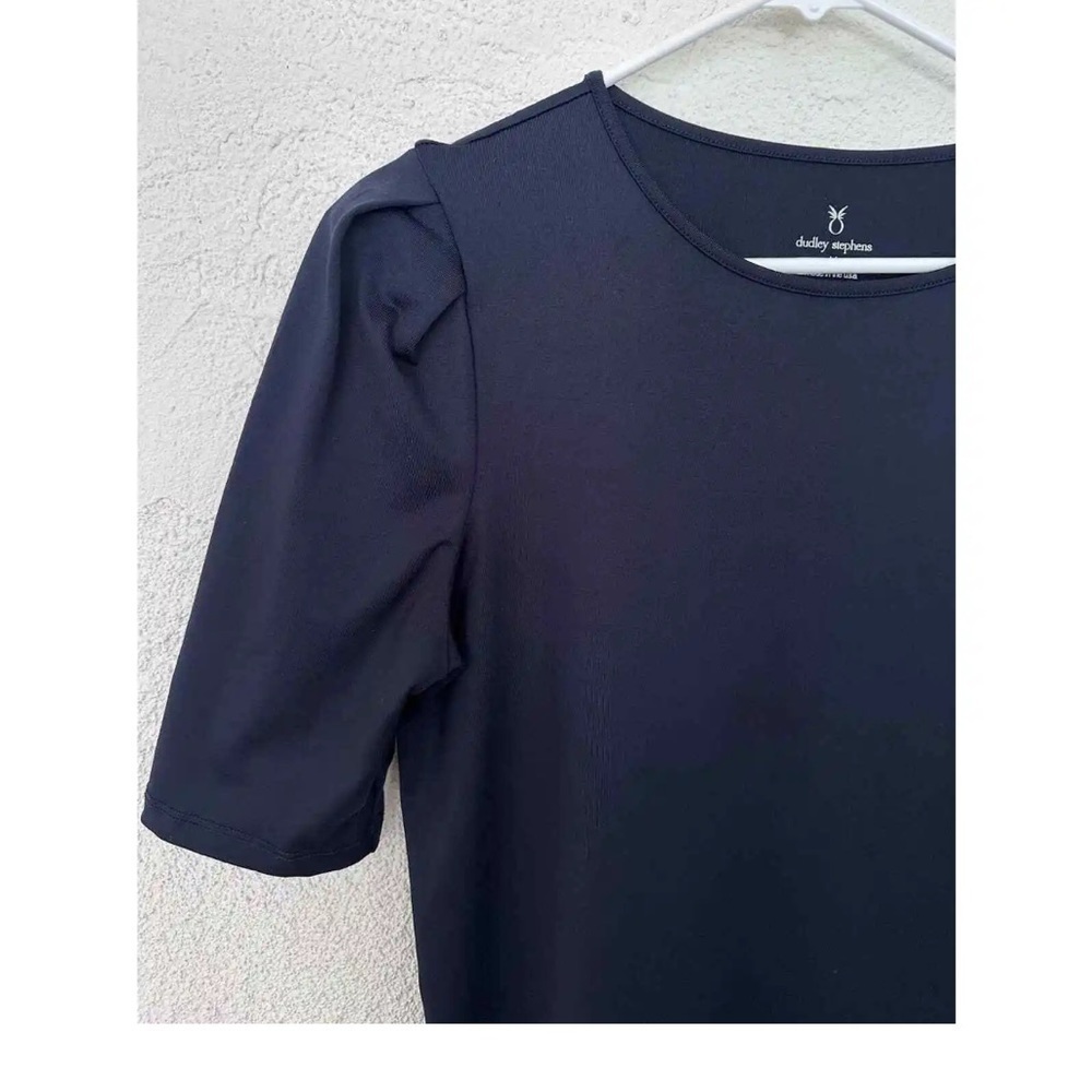 Dudley Stephens Black‎ Maxi Dress dress puff shoulder luxe - Picture 4 of 6
